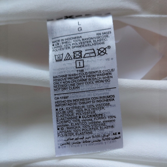 Old Navy Floral Midi Dress - Cream and Orange - Picture 6 of 6